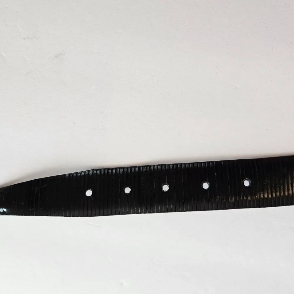 Brighton Black‎ Leather Belt Women's Size 34 Neutral Casual Everyday